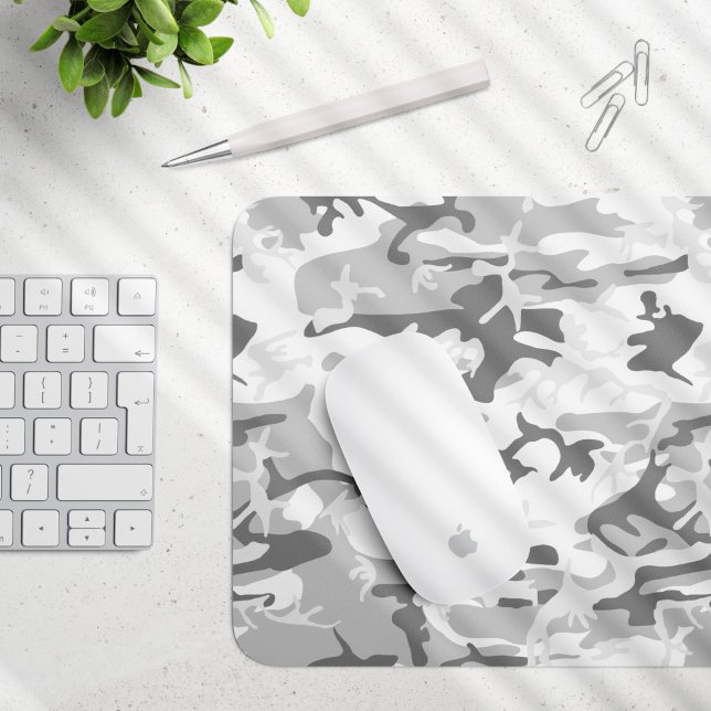 Mousepad Camuflagem de Cinzas de inverno, Militar, Exército (Criador carregado)