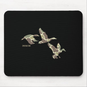 Mousepad Camuflagem de Pato de Asa Marrom Camuflado Caça ao