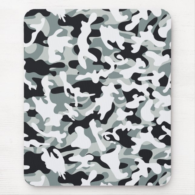 Mousepad Camuflagem de Poeira de Neve  (Frente)