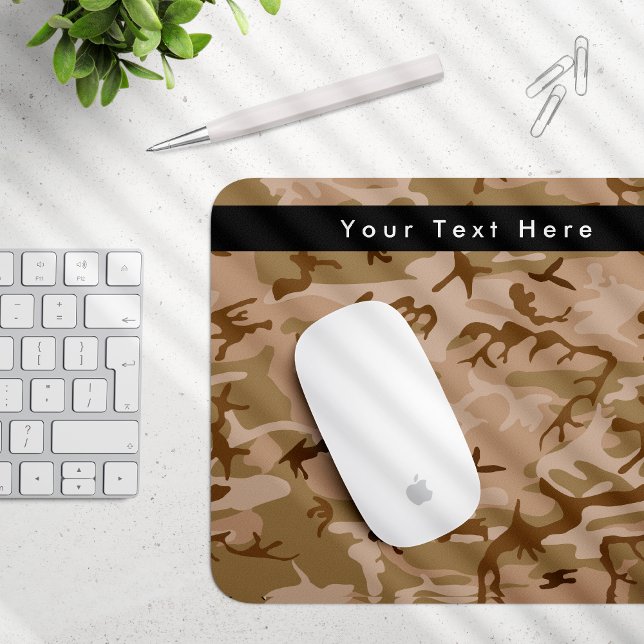Mousepad Camuflagem Deserto, Camuflagem Marrom, Militar, Ex (Criador carregado)