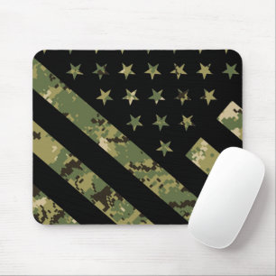 Mousepad Camuflagem Digital Militar Bandeira dos EUA