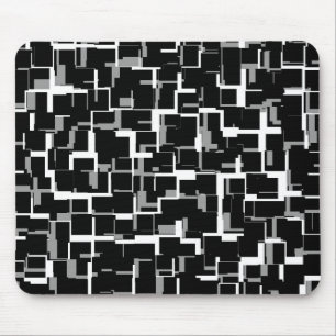 Mousepad Camuflagem Digital Preto Branco Amarelo