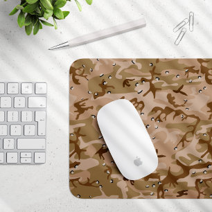 Mousepad Camuflagem Do Deserto Com Pebolhas, Militares, Exé