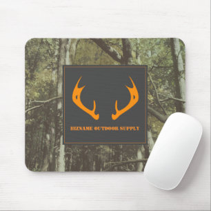 Mousepad Camuflagem Orange Deer Antlers ao ar livre