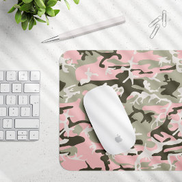 Mousepad Camuflagem rosa e verde, Militares, Exército
