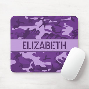 Mousepad Camuflagem Roxa Monogramada