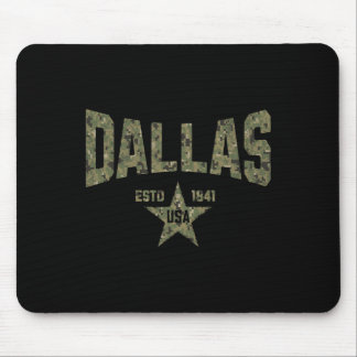 Mousepad Camuflagem Suvenir EUA Estrela Dallas Texas