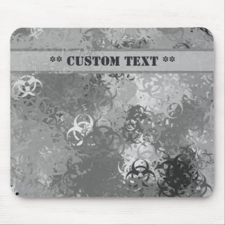 Mousepad Camuflagem Urbana Biohazard com Texto Per