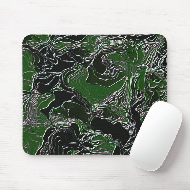 Mousepad Camuflagem Verde   (Com mouse)