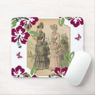 Mousepad Camundongo Floral de Mulheres Vitorianas! Pad do m