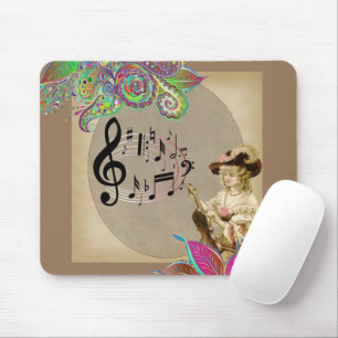 Mousepad Camundongo Floral de Mulheres Vitorianas! Pad do m