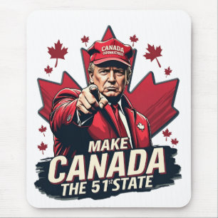 Mousepad Canadá, a 51 ruas State Trump Canadense