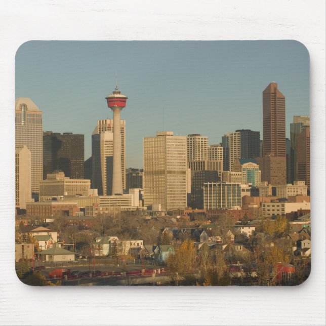 Mousepad Canadá, Alberta, Calgary: Skyline da Cidade de 2 (Frente)