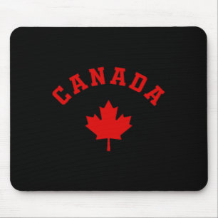 Mousepad Canadá Bandeira Canadense Logotipo Folha de Bordo