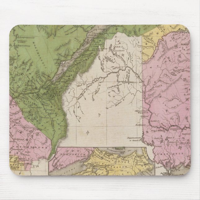 Mousepad Canadá Inferior E Novo Brunswick (Frente)