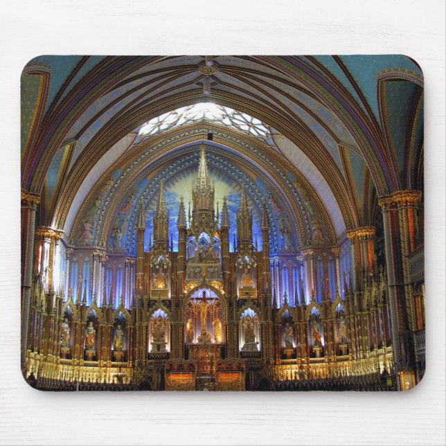 Mousepad Canadá, Quebec, Montreal. Interior do Notre 2 (Frente)