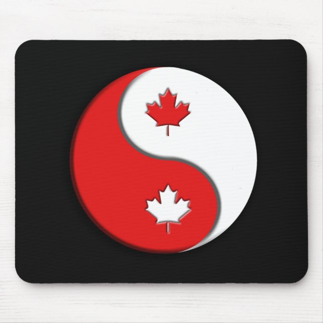 Mousepad Canadense YinYang (Frente)