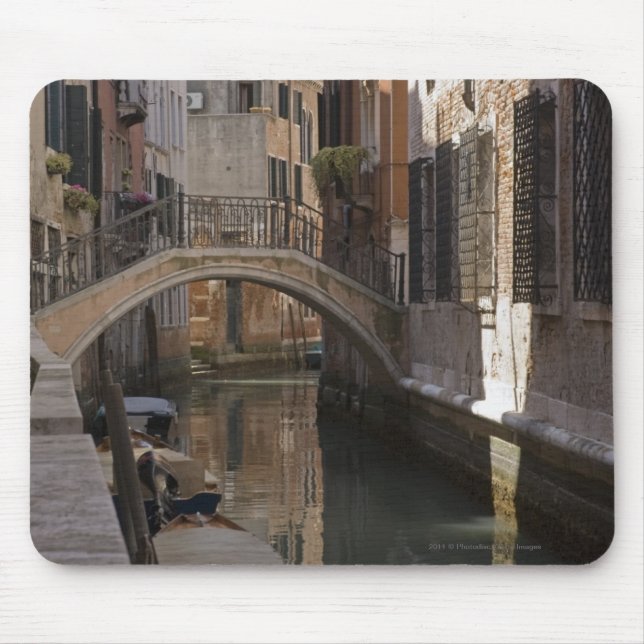 Mousepad Canais de Veneza e ponte de pedra (Frente)