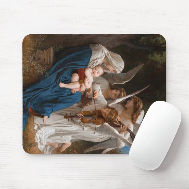 Mousepad Canção dos Anjos por William-Adolphe Bouguereau (Com mouse)