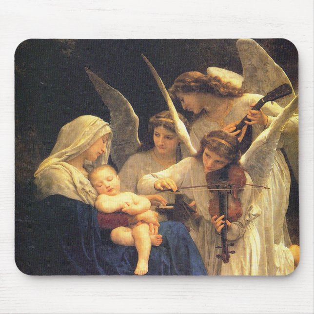 Mousepad Canção dos anjos, William-Adolphe Bouguereau (Frente)