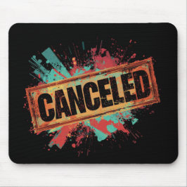 Mousepad Cancelado Com Uma Aparência Grunge
