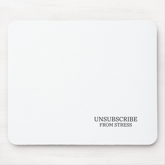 Mousepad Cancelar a Inscrição do Stress Typographic Office (Frente)