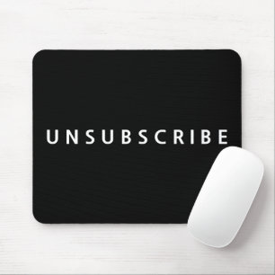 Mousepad Cancelar ASSINATURA De Texto Em Branco A Preto
