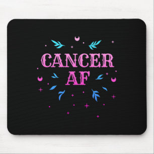 Mousepad Cancer Af cor-de-rosa Símbolo Zodiodócópio Birthd