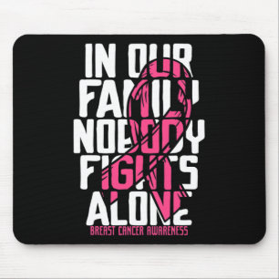 Mousepad Cancer da Família Rosa-apoio ao cancer de mama Aw