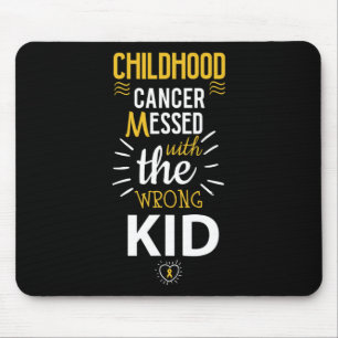 Mousepad Cancer da infância mexido com a consciência do gar