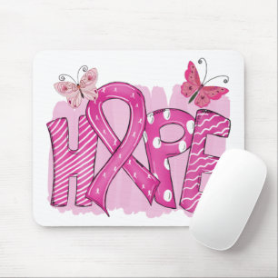 Mousepad Cancer da Mama do Guerreiro de Combate à Esperan