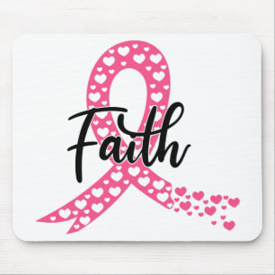Mousepad Cancer da Mama do Guerreiro de Combate com Fita Ro