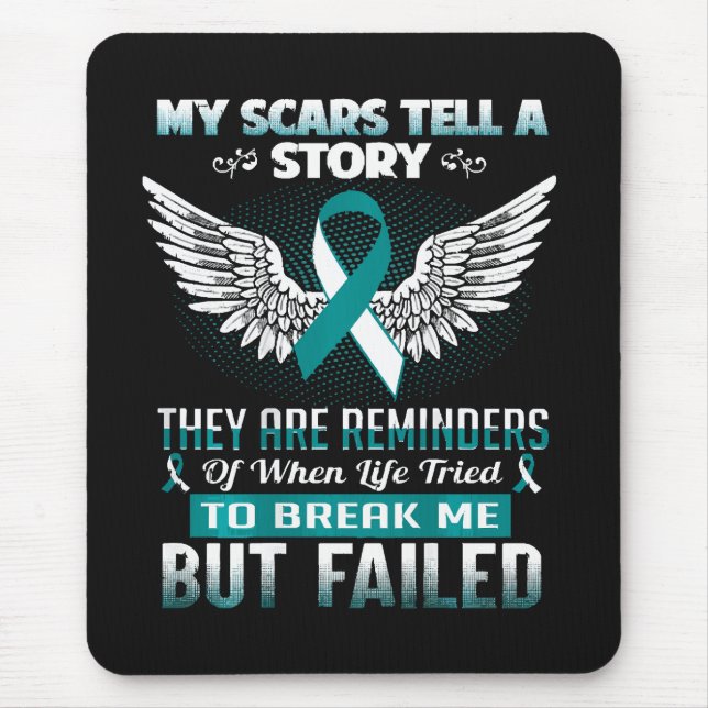 Mousepad Câncer de Colo de Útero Mulheres (Frente)