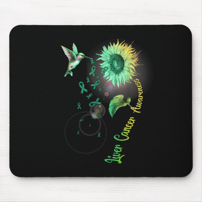 Mousepad Câncer de figado Girassol (Frente)