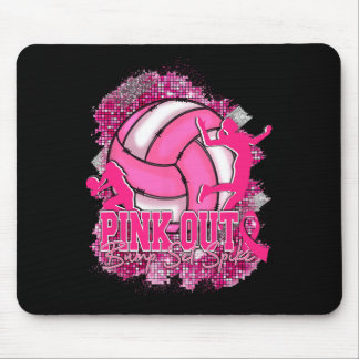 Mousepad Cancer de Fita Rosa de Fita Rosa de Volleybyll em