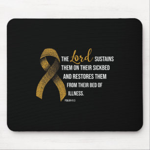 Mousepad Cancer de infância Sensibilização Fé Presente Cris