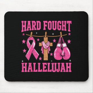 Mousepad Câncer de Mama Cristão Hallelujah Arduamente Comba