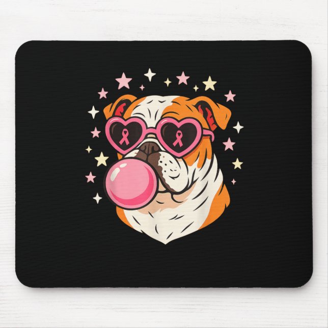 Mousepad Cancer de Mama de Buldogue Sensação de Sensação Br (Frente)