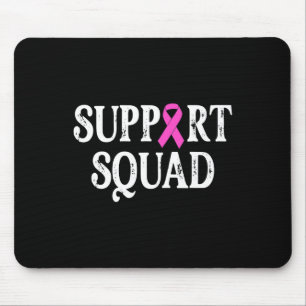 Mousepad Cancer de Mama em Quadrado de Suporte - Cancer de