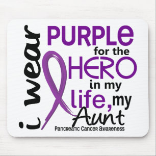 Mousepad Câncer de pâncreas para meu herói minha tia 2