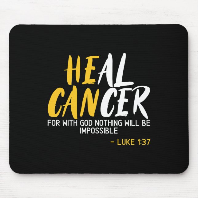 Mousepad Cancer de saudação de Cancer infantil Supo do Mês (Frente)