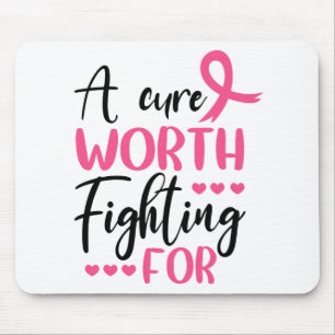 Mousepad Cancer de Sobrevivência da Fita Rosa