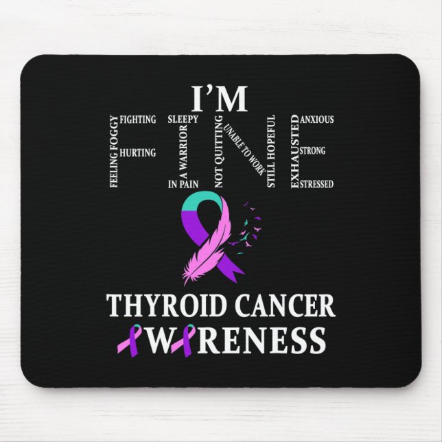 Mousepad Cancer Guerreiro, estou bem (Frente)