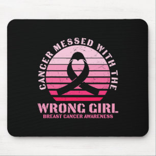 Mousepad Cancer Mensado Com O Cancer De Mama Da Garota Erra