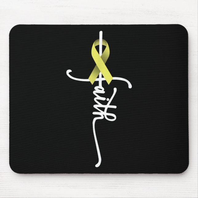 Mousepad Cancer Ósseo Fé Sarcoma Cancer Su (Frente)