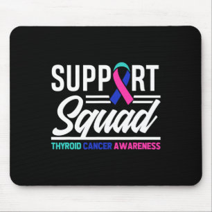 Mousepad Cancer Warrior Suporta Cancer da tireoide no quadr