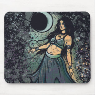 Mousepad Cancer Zodiac MoonChild Goddese Belly Dancer