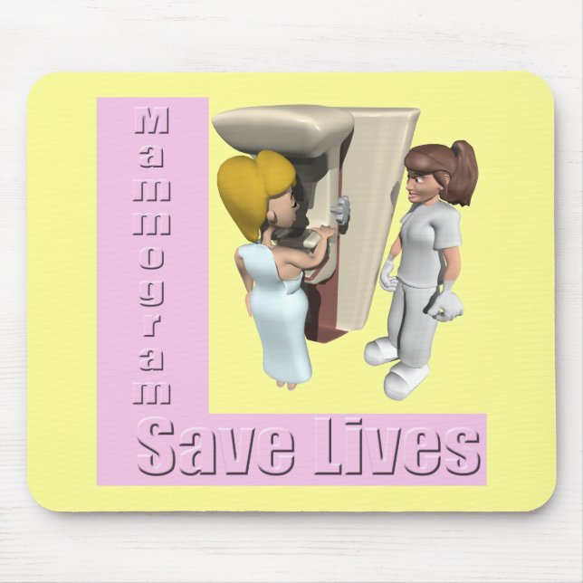 Mousepad - cancro da mama do mamograma (Frente)