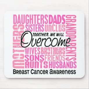 Mousepad Cancro da mama quadrado da família