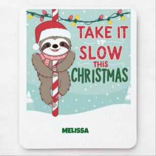 Mousepad candi cane,feliz natal, saudações de temporada, pa